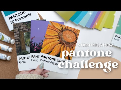 Starting a New Art Challenge | PANTONE CHALLENGE 2023 🎨