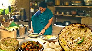 Traditional village Pappaya paratha recipe| Village Cooking | traditional lifestyle |Rural food