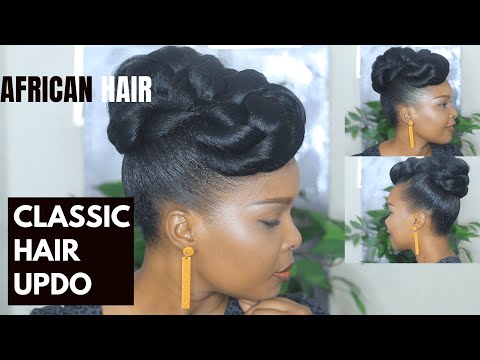 CLASSIC BRIDAL UPDO WITH HAIR EXTENSION | AFRICAN...