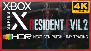 [4K/HDR] Resident Evil 2 (Next-gen patch) / Xbox Series X Gameplay / 60 fps & Ray Tracing