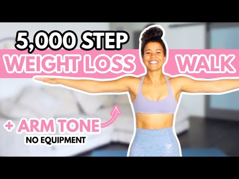Toned Arms Indoor Walking Workout (No Equipment) 30 Mins | growwithjo