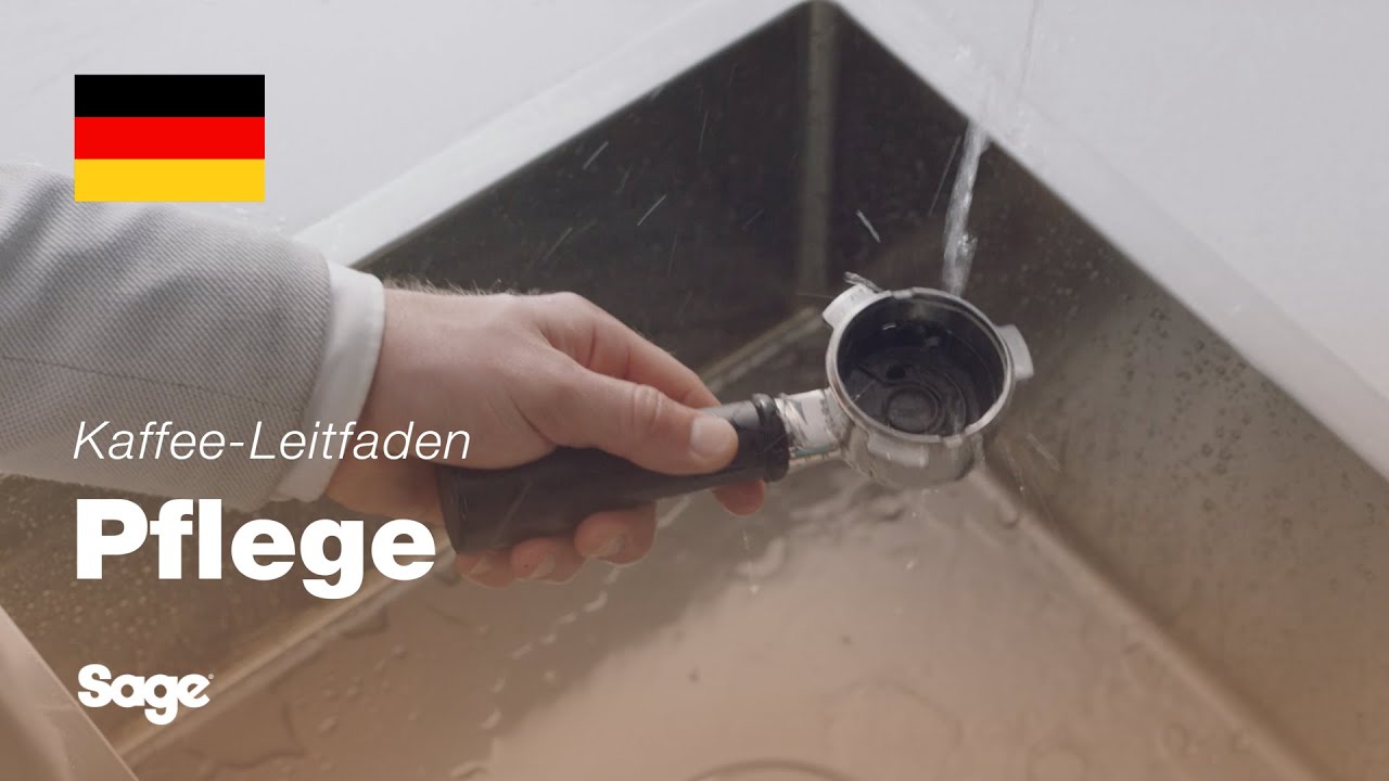 Ausspülen der Siebeinsätze