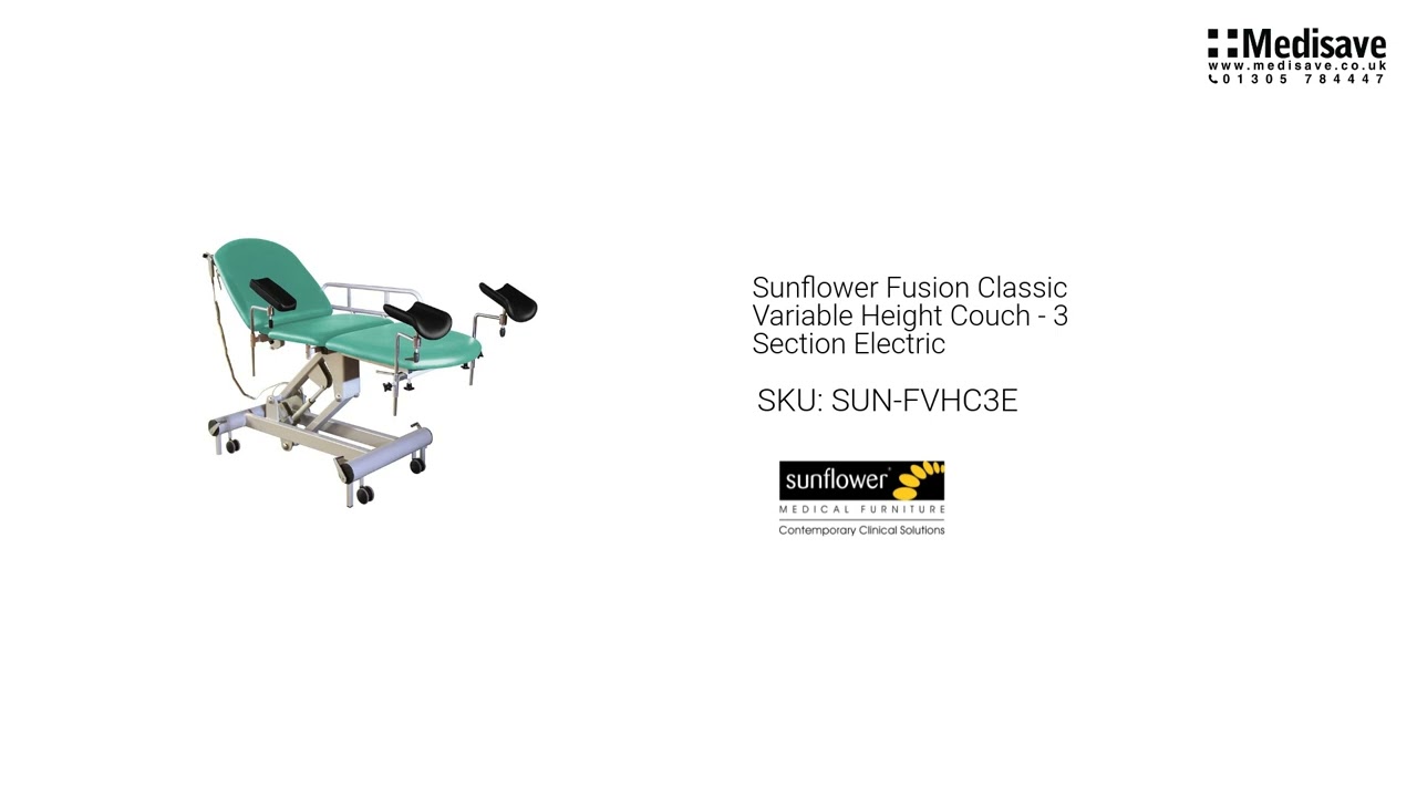 Sunflower Fusion Classic Variable Height Couch 3 Section Electric SUN FVHC3E