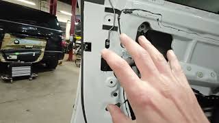 Changing 2011 BMW X5 E70 Drivers Door Lock Actuator Motor