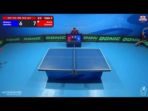 14:30 Maksym Deineha 3 - 2  Andrii Shamrai  West 3 WIN CUP 16.10.2022 | TABLE TENNIS WINCUP
