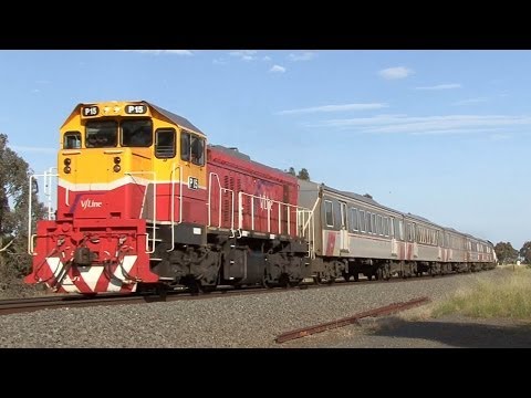 EMD Diesels with Commuter Trains: Australian Trains
