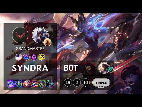 Syndra Bot vs Samira - NA Grandmaster Patch 12.5