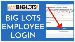 Big Lots Employee Login: How To Sign Into Big Lots Employee Account 2023