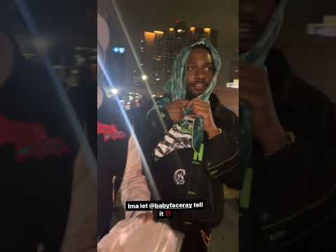 Babyface Ray & Peezy Stumble Out of the Restaurant Lit
