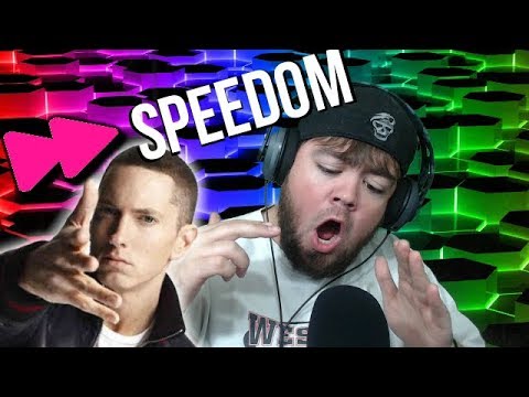 RAPPING EMINEM'S SPEEDOM VERSE AT 125% SPEED (IMPOSSIBLE RAP CHALLENGE)