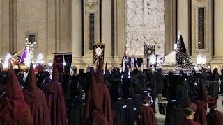 preview picture of video 'Miércoles Santo - Procesión del Encuentro 1ª Parte - Semana Santa de Zaragoza 2014'