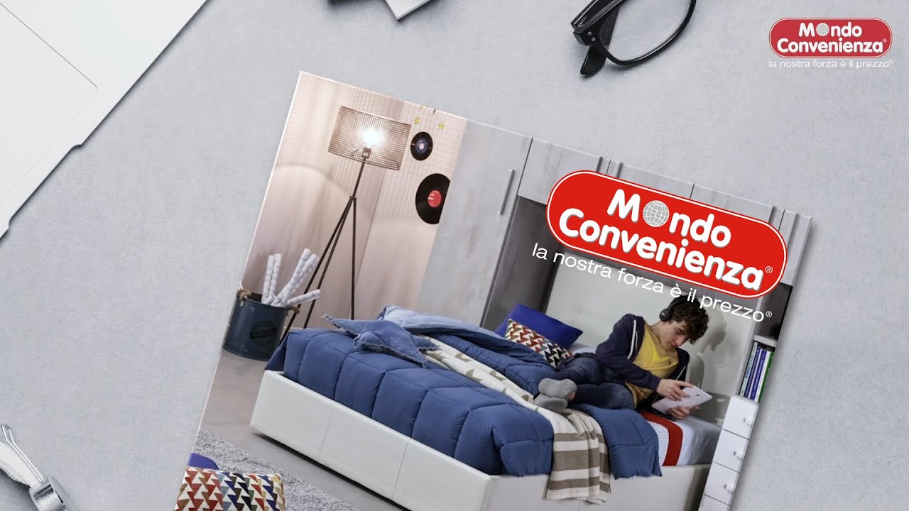 Letto contenitore 1 piazza e mezza BLOOM | MONDO CONVENIENZA