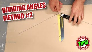 Dividing angles - the parallel board method - Woodworking Tips!