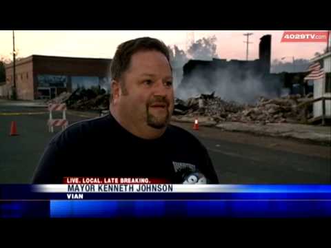 Raging fire claims historic buildings in Oklahoma
