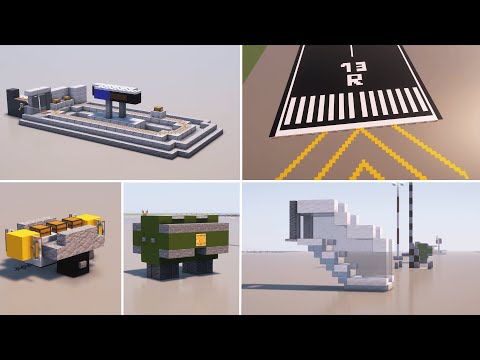 MINECRAFT - AIRPORT Build Hacks/Ideas you NEED!