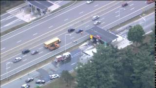 Merrimack Toll Booth Car Crash