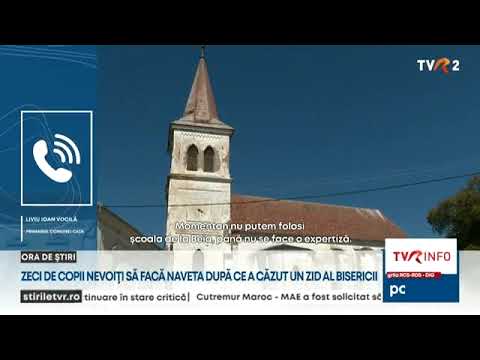 Încă o biserică fortificată se prăbușește