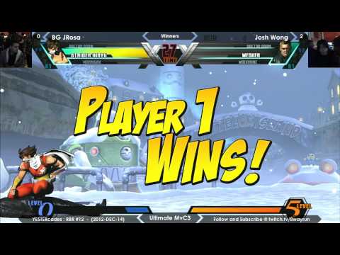 RBR #12   UMvC3 Losers   BG JRosa VS Josh Wong