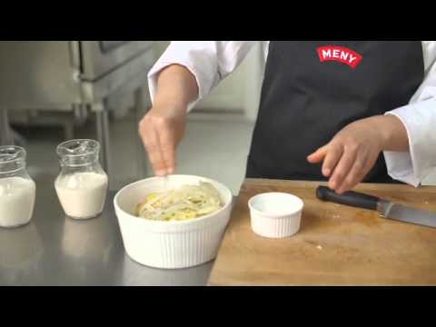 MENY - Slik lager du hjemmelaget fløtegratinerte poteter