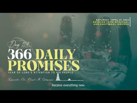 366 DAILY PROMISES | Day 118 | With Apostle Dr. Paul M. Gitwaza (English Subtitle Version)