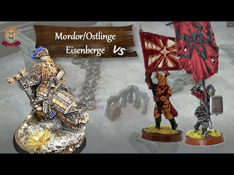Mordor /Ostlinge vs Eisenberge - Meister des Kampfes - 700 PKT - Battle Report - Mittelerde Tabletop