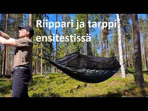 Riipparin ja tarpin testausta päiväretkellä