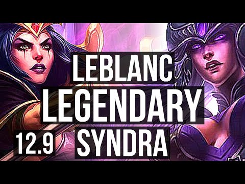 LEBLANC vs SYNDRA (MID) | 13/1/13, Legendary, 500+ games | BR Master | 12.9