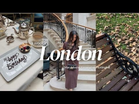 a week in London🇬🇧 Kensington Gardens, Landmark Hotel, Natural History Museum, NottingHill,