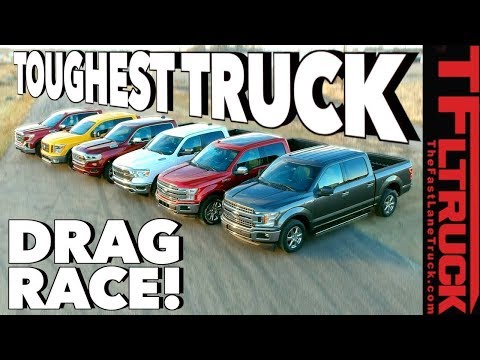 What's the Fastest Half-Ton You Can Buy? World's Toughest Truck Drag Race #1
