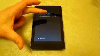 Google Nexus 7 - How to perform a 