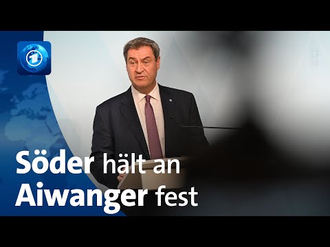 Bayerns Ministerpräsident Söder hält an seinem Vize Aiwanger fest