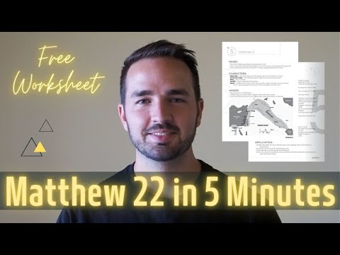 Matthew 22 Summary in 5 Minutes - Quick Bible Study