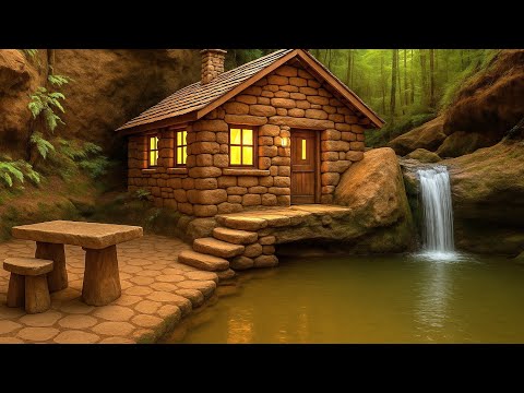 120 Days Building the Most Beautiful Wood and Stone House I've Ever Made
