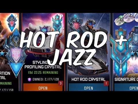 JAZZ + HOT ROD CRYSTAL OPENING! - Transformers: Forged To Fight