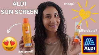 using ALDI SUNSCREEN for the FIRST TIME! is it any  good