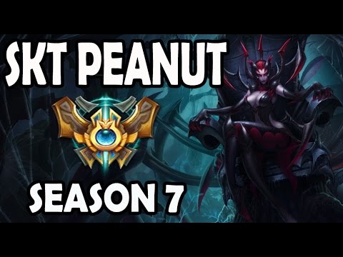 SKT Peanut Elise Jungle vs Rengar - Rank #2 Korea Challenger 1281 LP