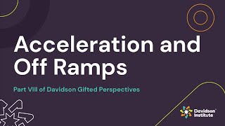 Acceleration and Off Ramps