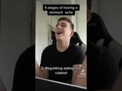 4 stages of a stomach ache #shorts