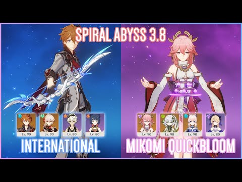 C2 Childe International & C2 Mikomi Quickbloom | Spiral Abyss 3.8 | Genshin Impact