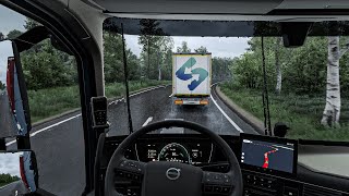 Download lagu 4K Heavy Rain Realistic Ultra Graphic | Euro Truck Simulator 2 1.55 Mod By Snowymoon Gameplay mp3