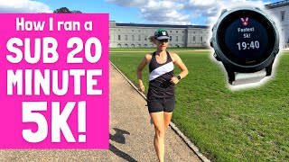 RUNNING A SUB 20 MINUTE 5K - here