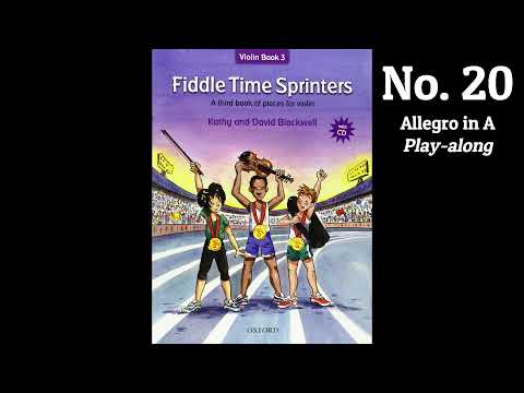 No. 20 Allegro in A | Play Along | Fiddle Time Sprinters