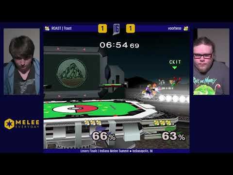 Indiana Melee Summit 2019 - ROAST | Toast (Fox) vs voorhese (Fox) - Losers Finals