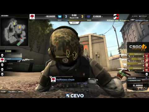G2.Kinguin vs HellRaisers Game 1 (CEVO-P CS:GO Season 8) - Helium & Metuz