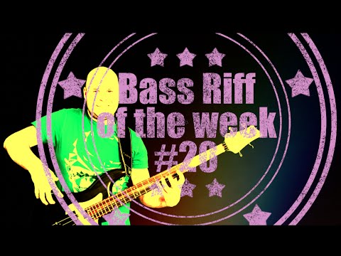 Bass Riff of the week#20 - fingers, overdrive // bass lessons
