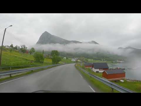Driving in Norway - Reipa To Glomfjord - Helgelandskysten - 4K60