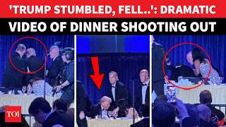 ON CAM: Trump TRIPS AND FALLS As Secret Service Rushes Him Out After Shooting At White House Event