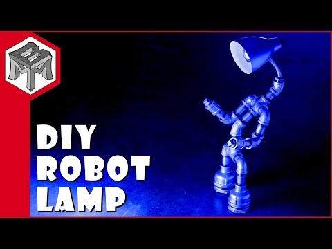 How To Make a Robot Pipe Lamp - DIY
