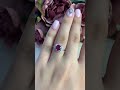 Серебряное кольцо с рубином 2.158ct