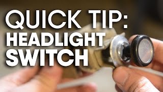 Early Bronco Headlight switch removal